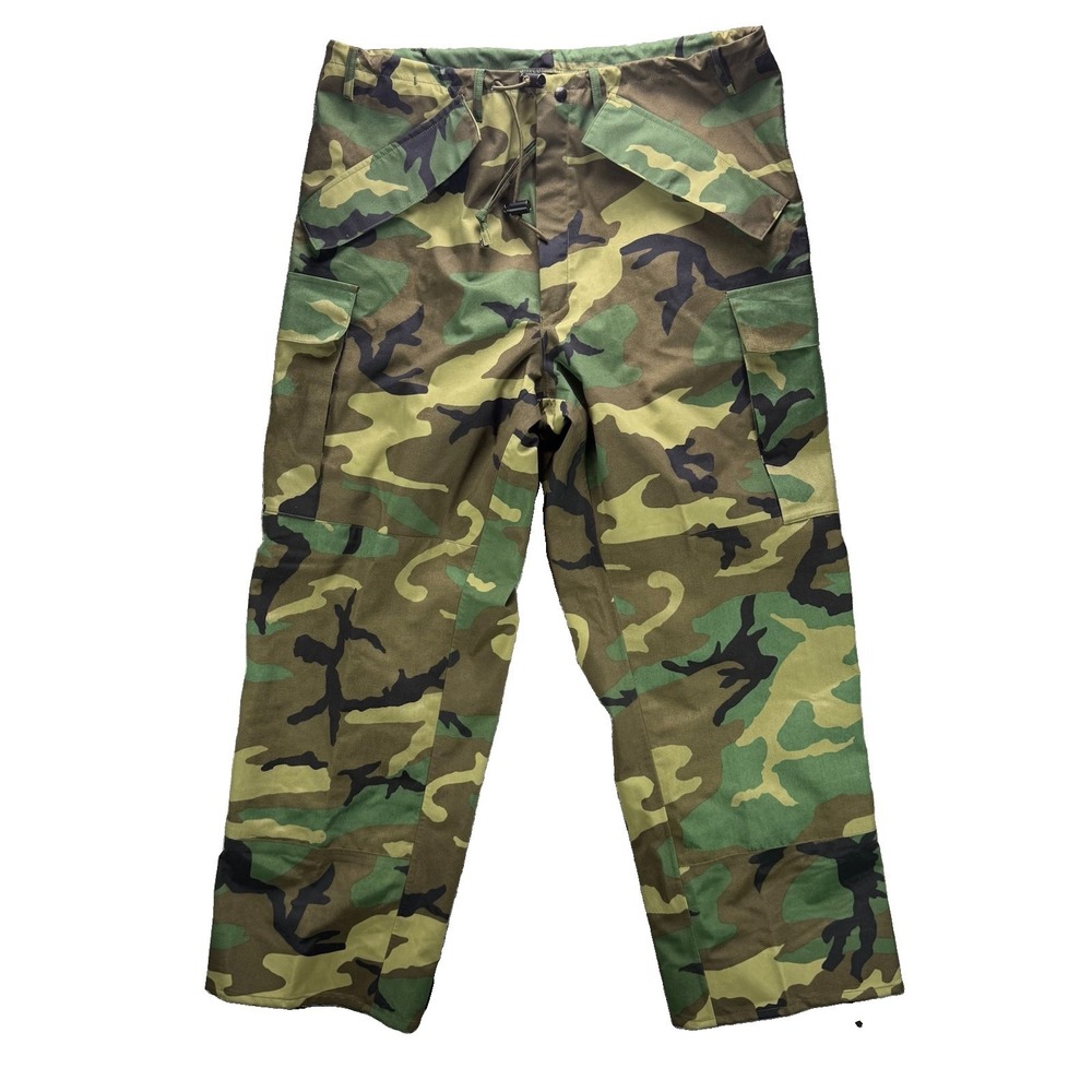 Military Pants Mens Medium Regular Trousers Cargo Cold Weather Camo Goretex NWOT